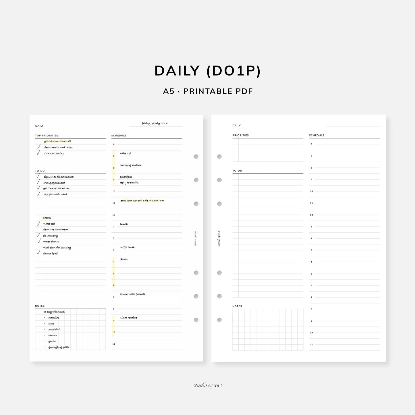 003 Minimal Daily Planner