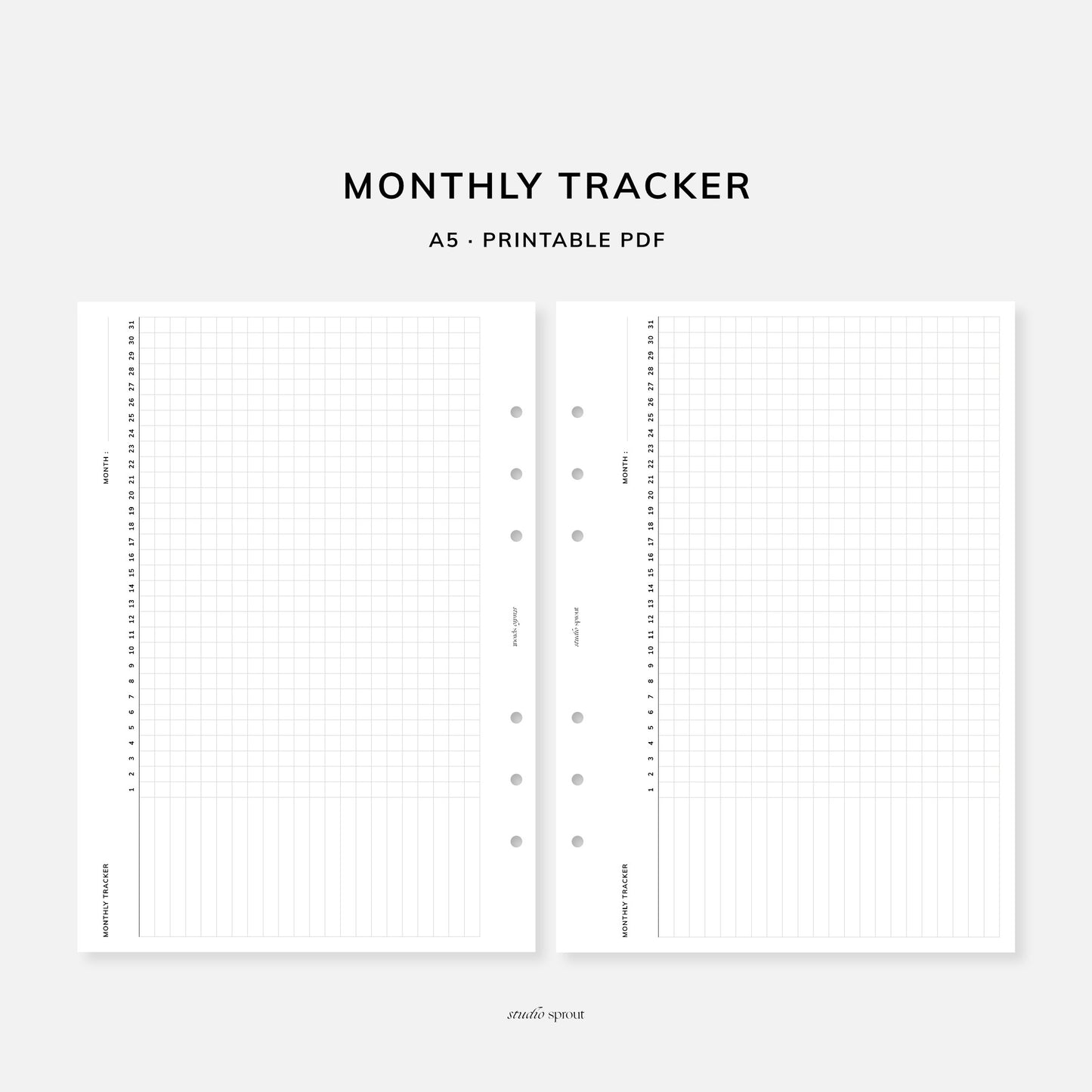 024 Monthly Tracker - Horizontal