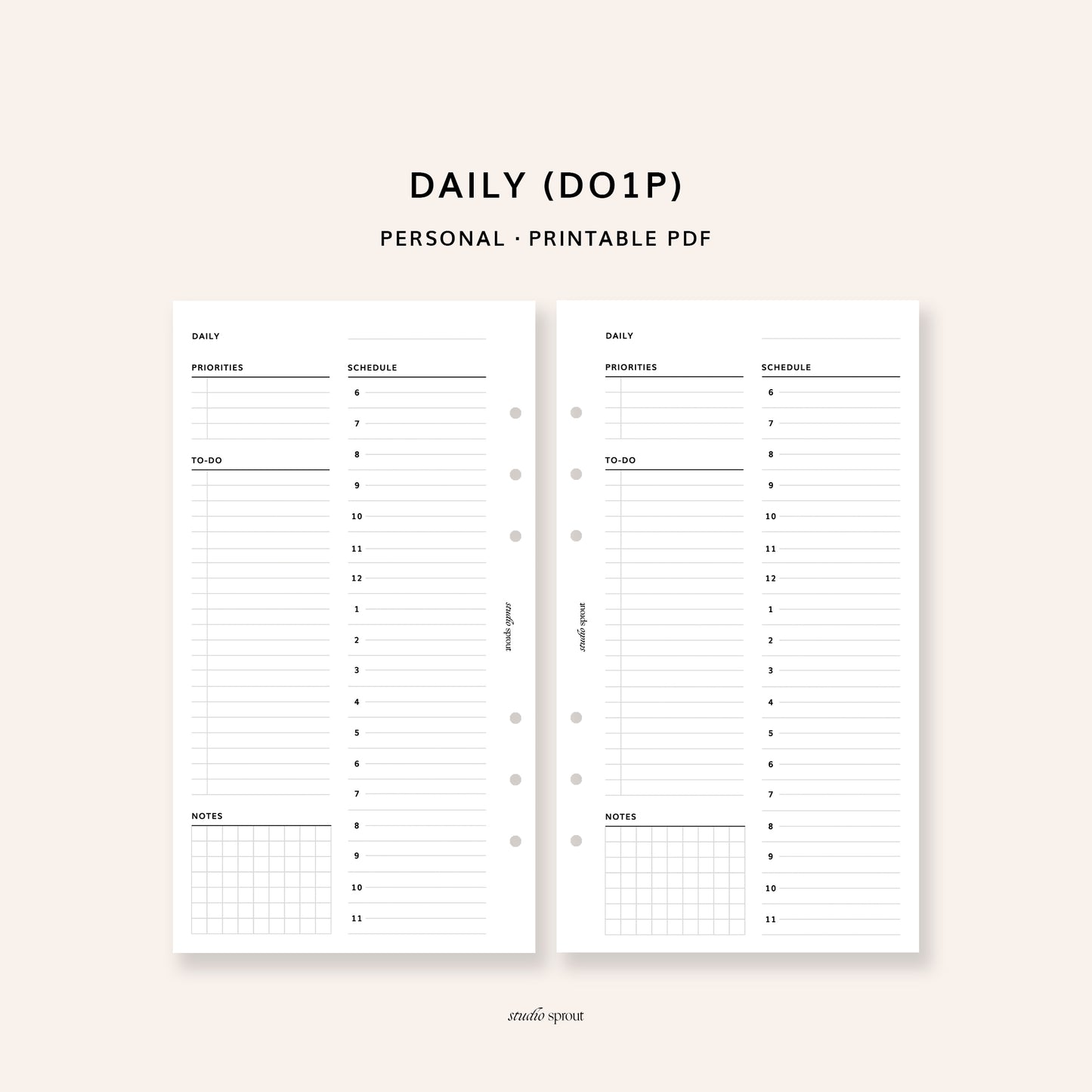 003 Minimal Daily Planner