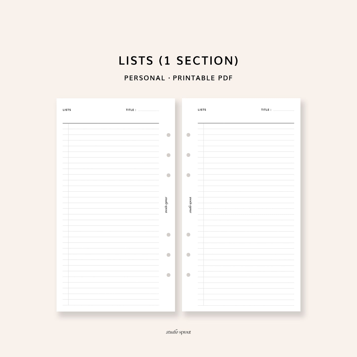 015 Lists 1 Section