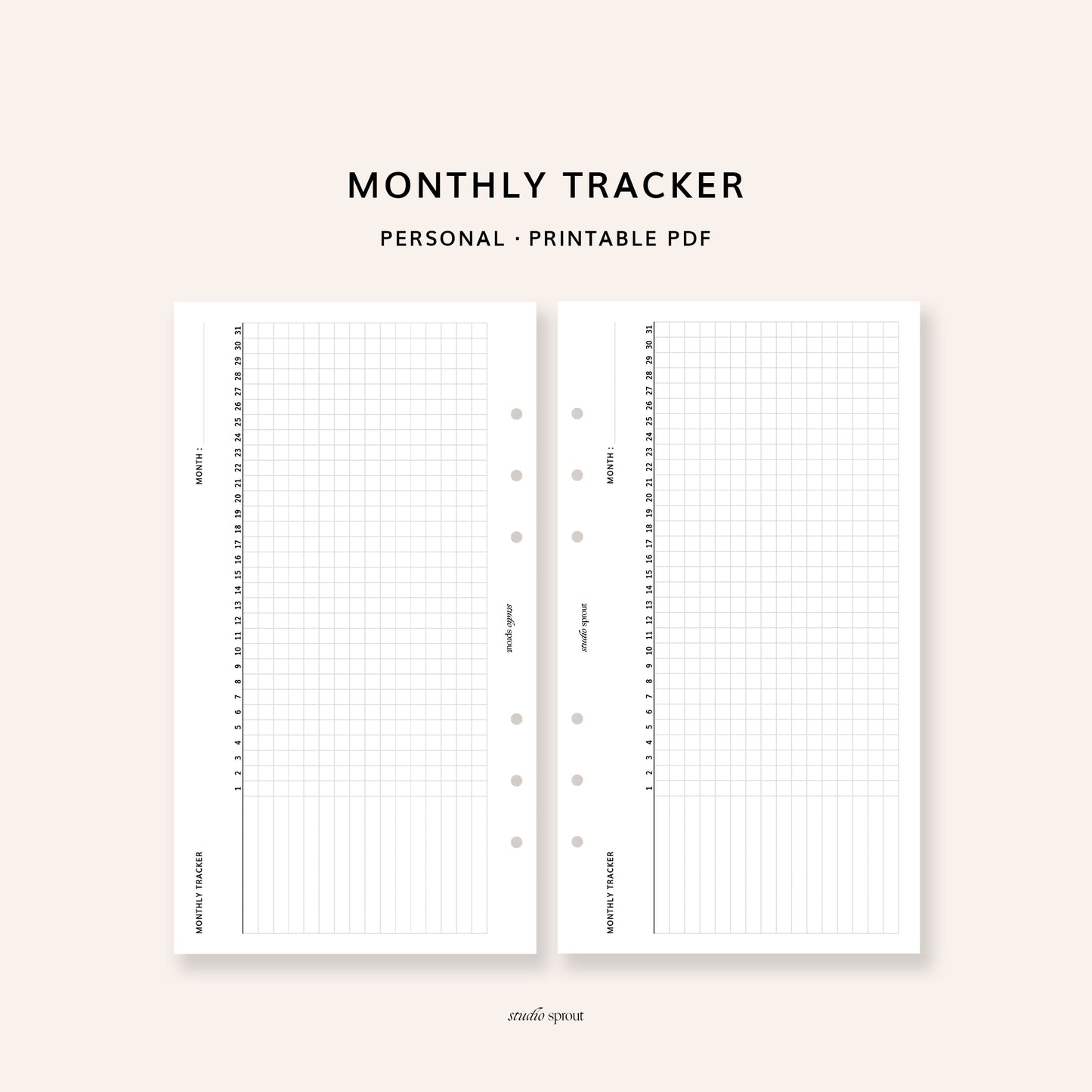 024 Monthly Tracker - Horizontal