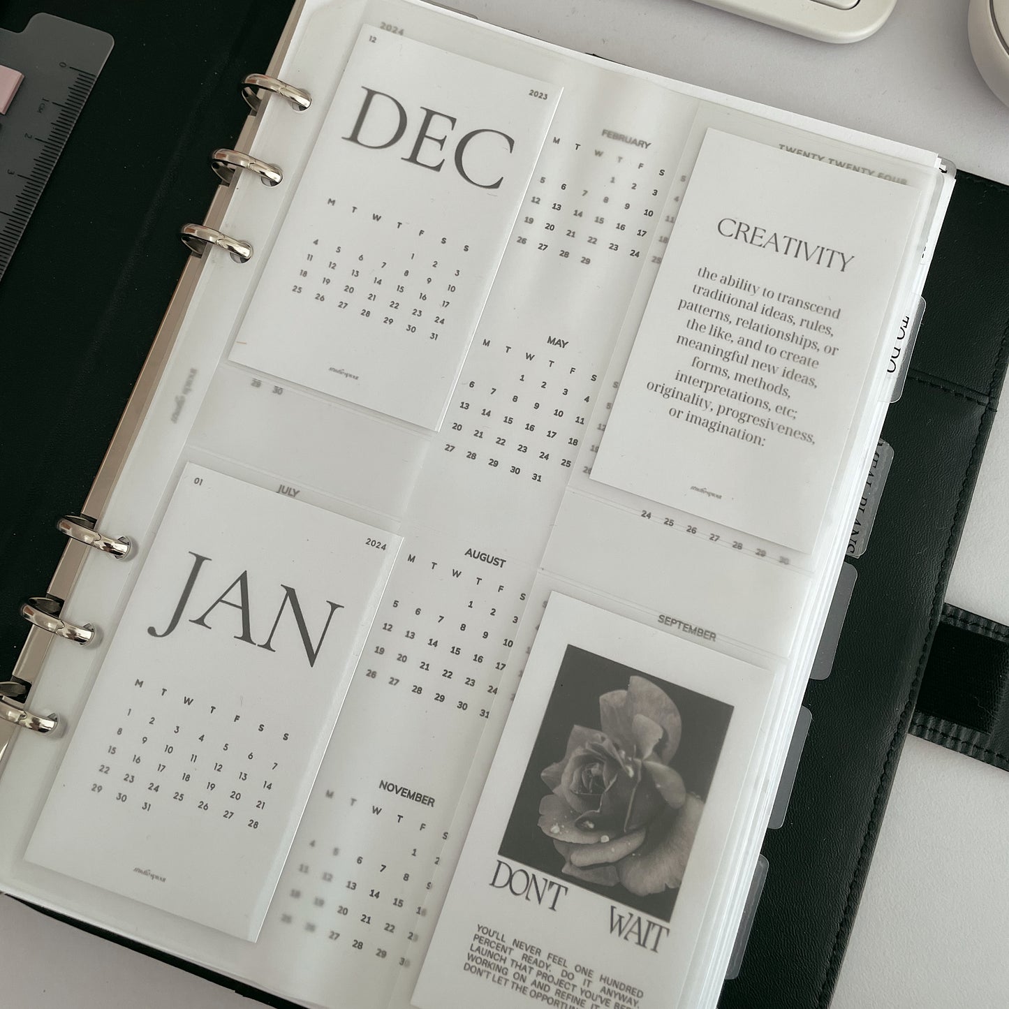 2024 Yearly Calendar Cards