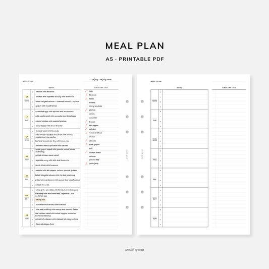 004 Meal Planner with Grocery List