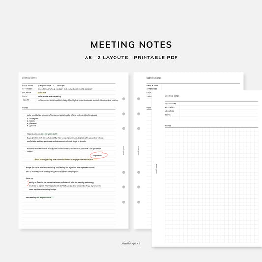 007 Meeting Notes