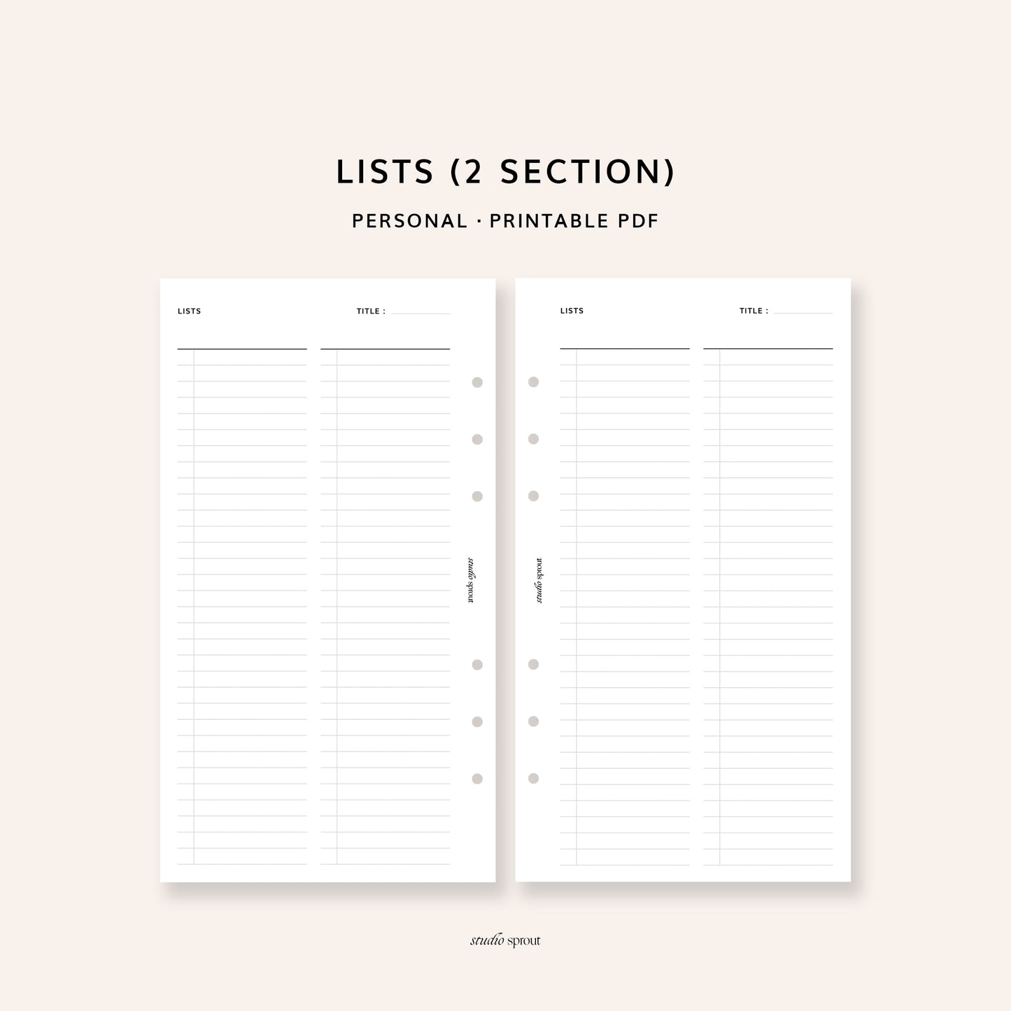 016 Lists 2 Section